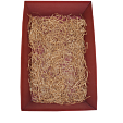 Картонная коробка с пленкой, красная